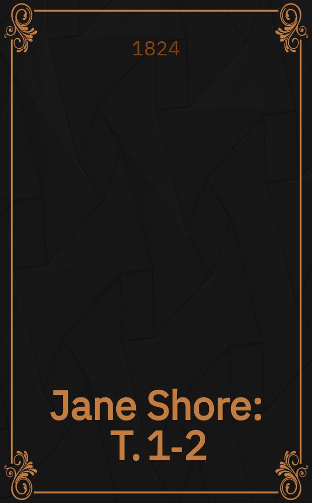 Jane Shore : T. 1-2