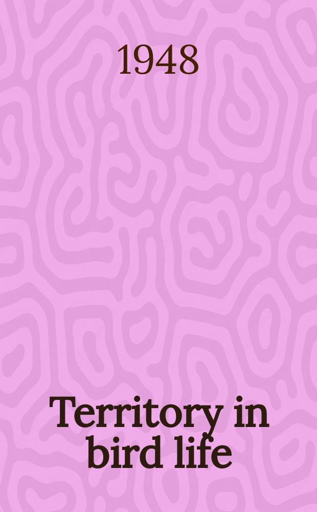 Territory in bird life