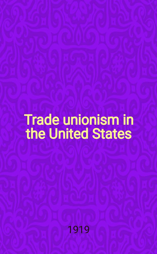 Trade unionism in the United States