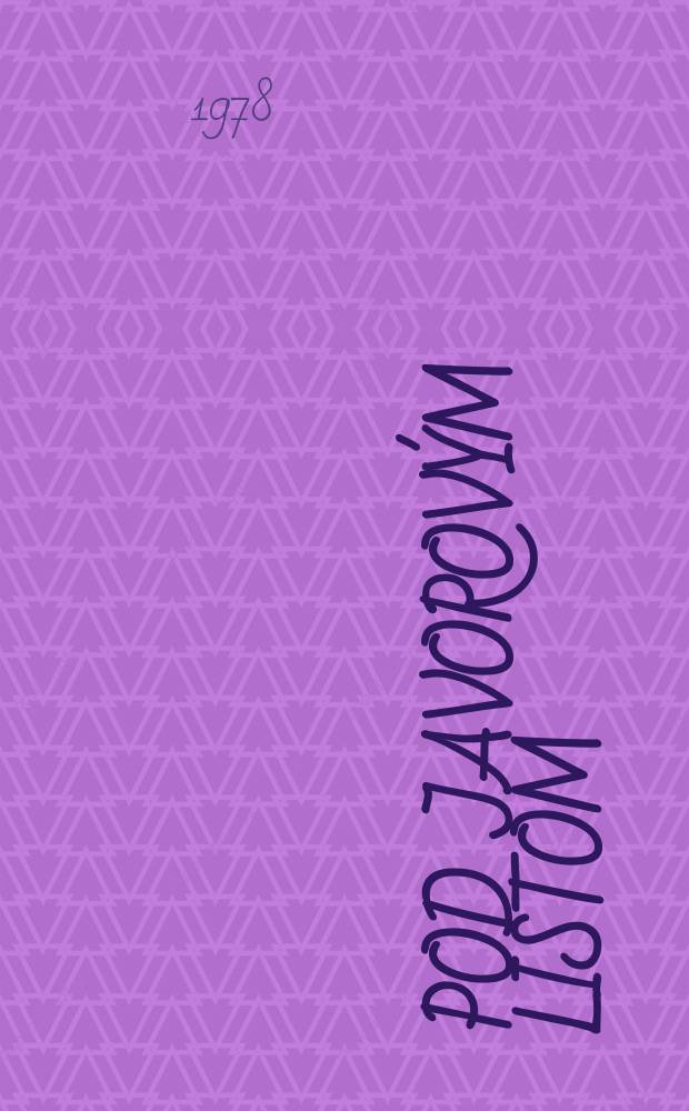 Pod javorov&yacute;m listom