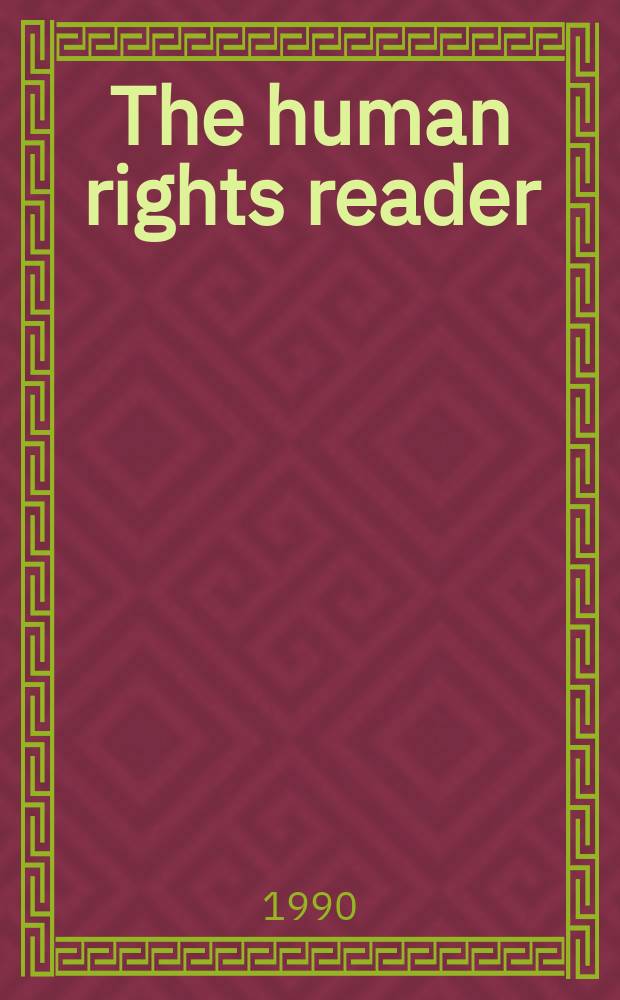 The human rights reader