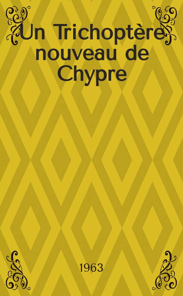 Un Trichoptère nouveau de Chypre: Stactobia monnioti sp. n. (Hydroptilidae)