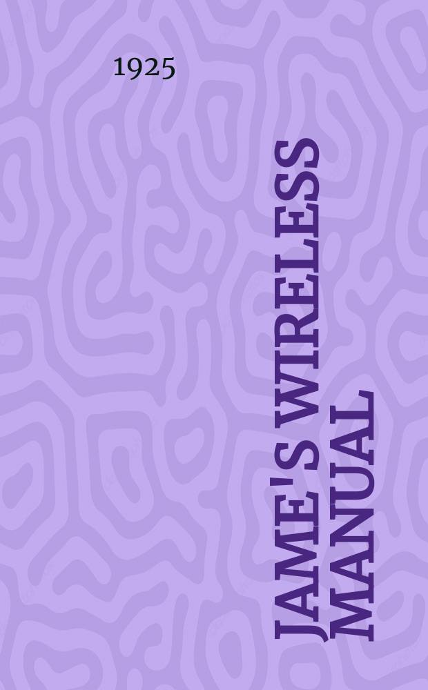 Jame's wireless manual