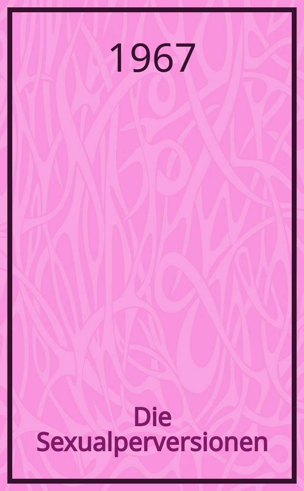 Die Sexualperversionen