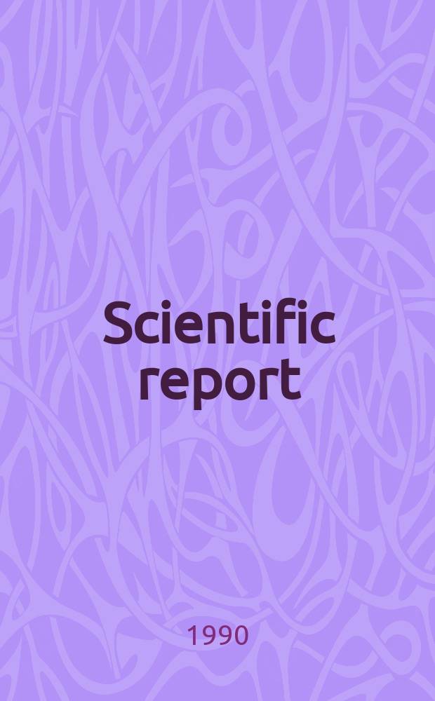 Scientific report