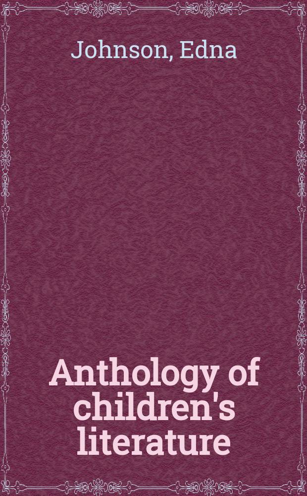 Anthology of children's literature