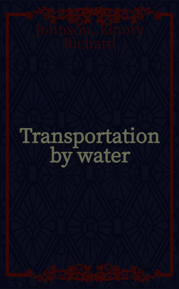 Transportation by water