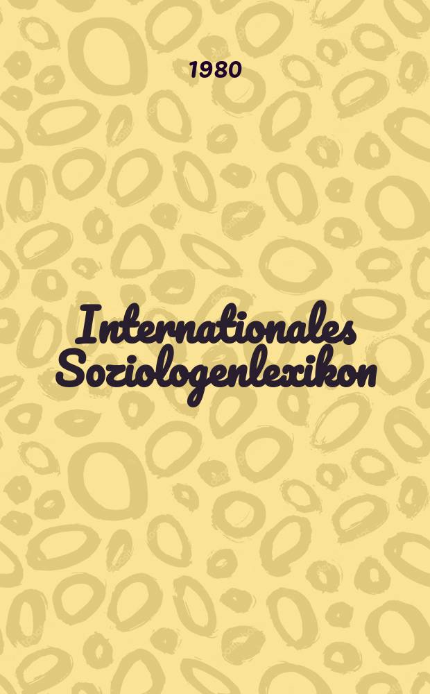 Internationales Soziologenlexikon