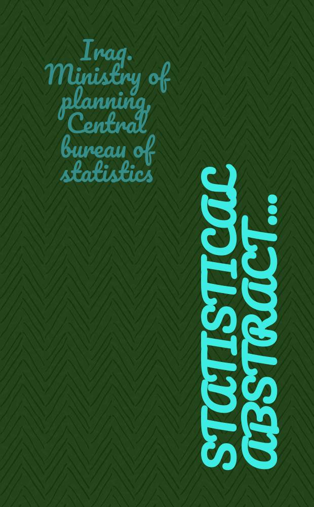 Statistical abstract ...