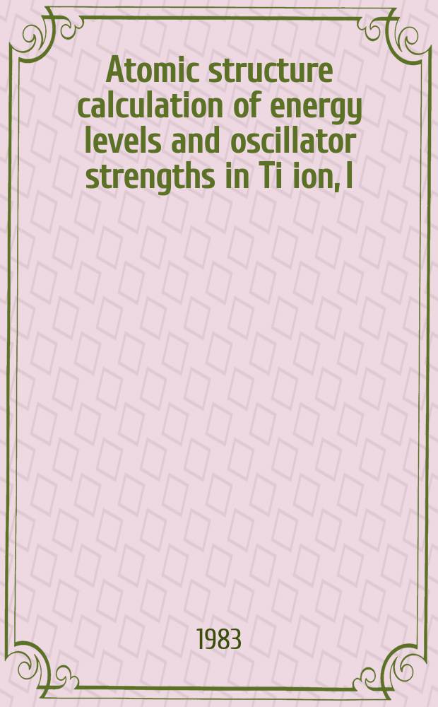 Atomic structure calculation of energy levels and oscillator strengths in Ti ion, I: (3s - 3p and 3p - 3d transitions in Ti IX)