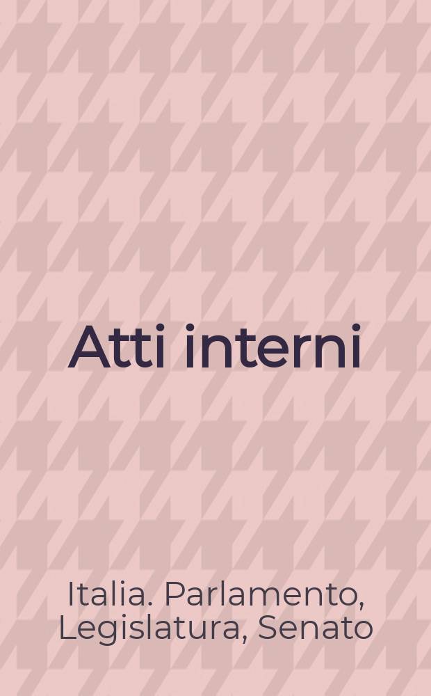 Atti interni