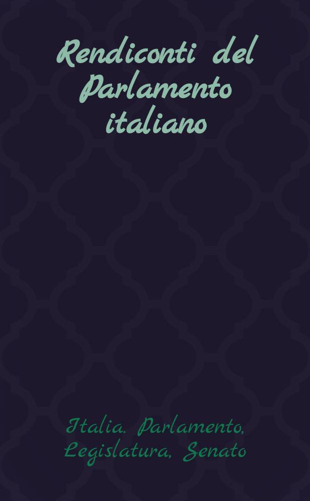 Rendiconti del Parlamento italiano : Discussioni del Senato del regno (XI-a legislatura), sessione del 1870-71 (1-a della legislatura) dal 5 nov. 1870 al 5 nov. 1871 : Vol. unico