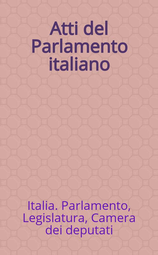 Atti del Parlamento italiano: [28 aprile 1934 - 2 marzo 1939] : Discussioni