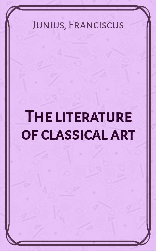 The literature of classical art