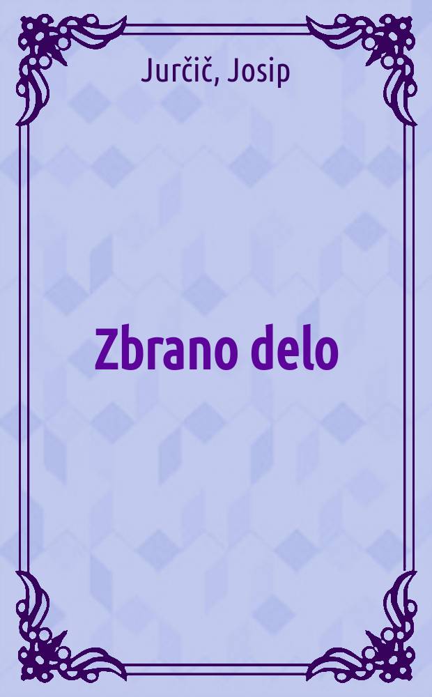 Zbrano delo