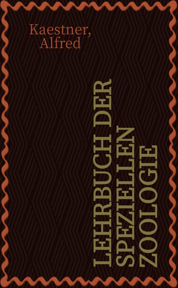 Lehrbuch der Speziellen Zoologie