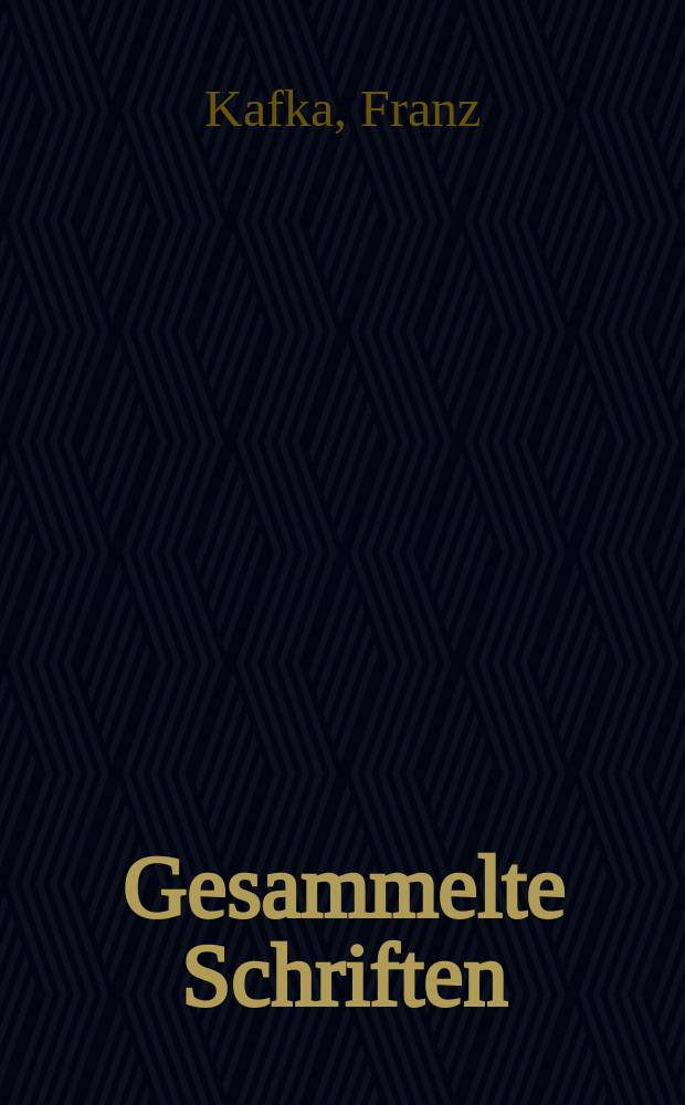Gesammelte Schriften