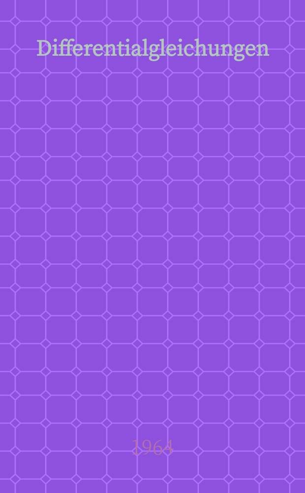Differentialgleichungen