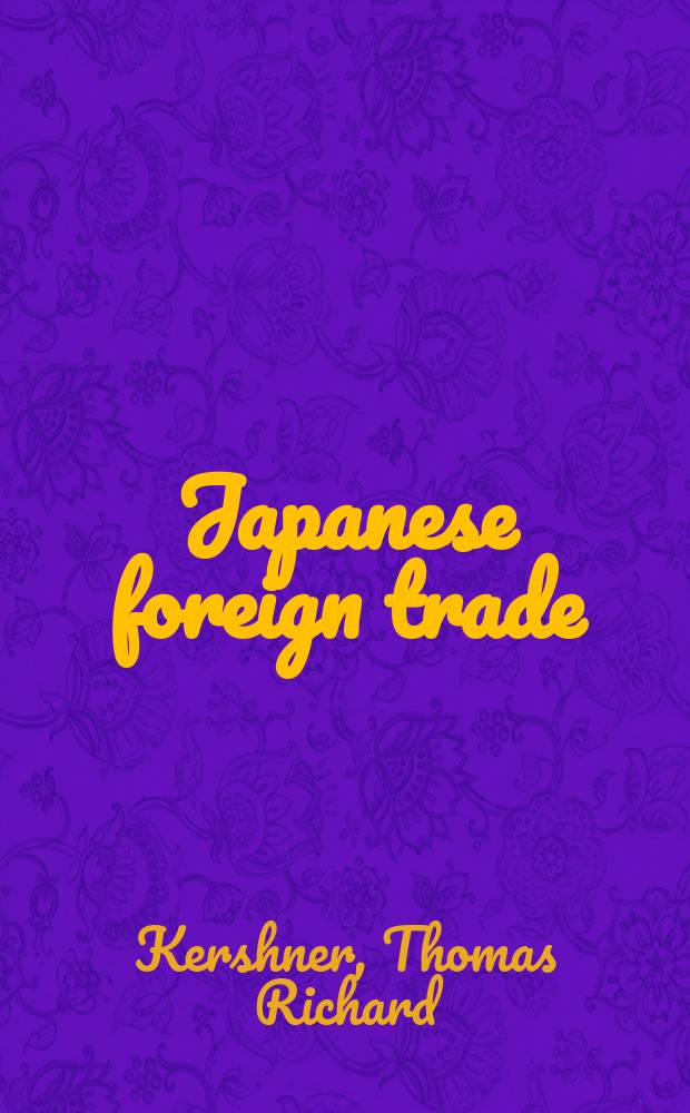 Japanese foreign trade