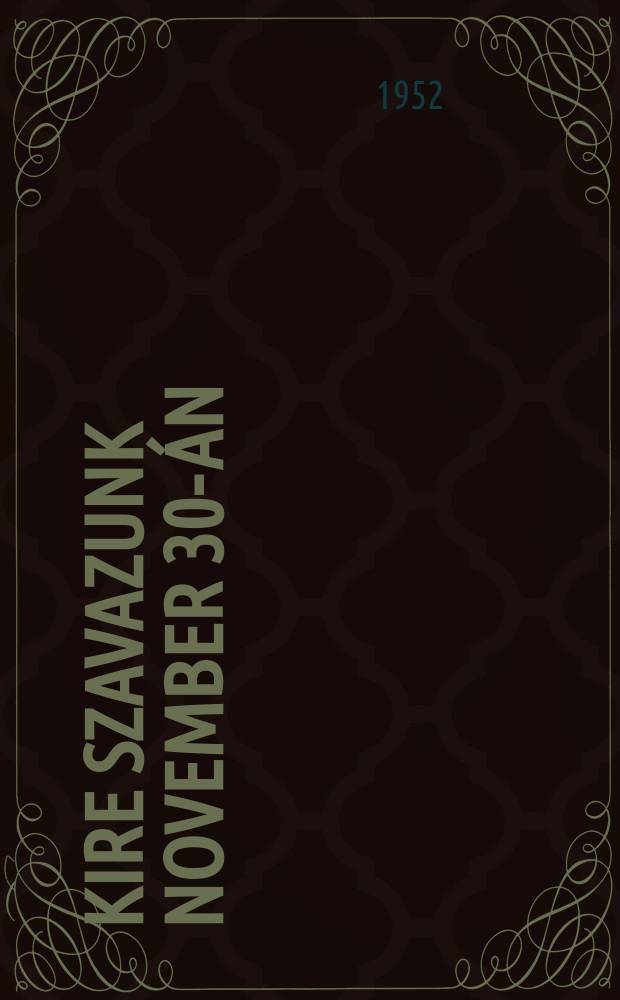 Kire szavazunk november 30-án