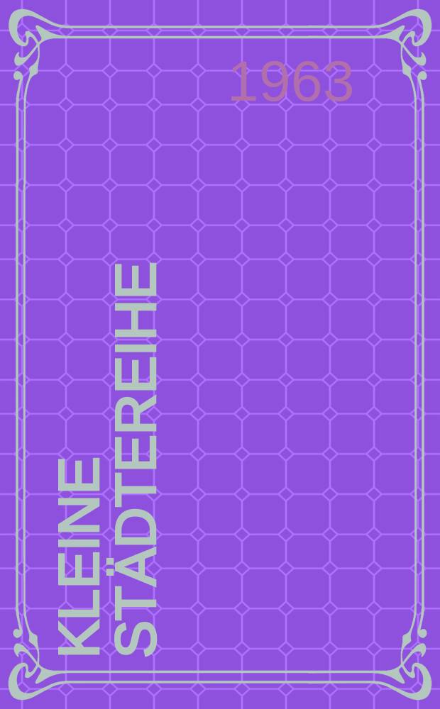Kleine Städtereihe