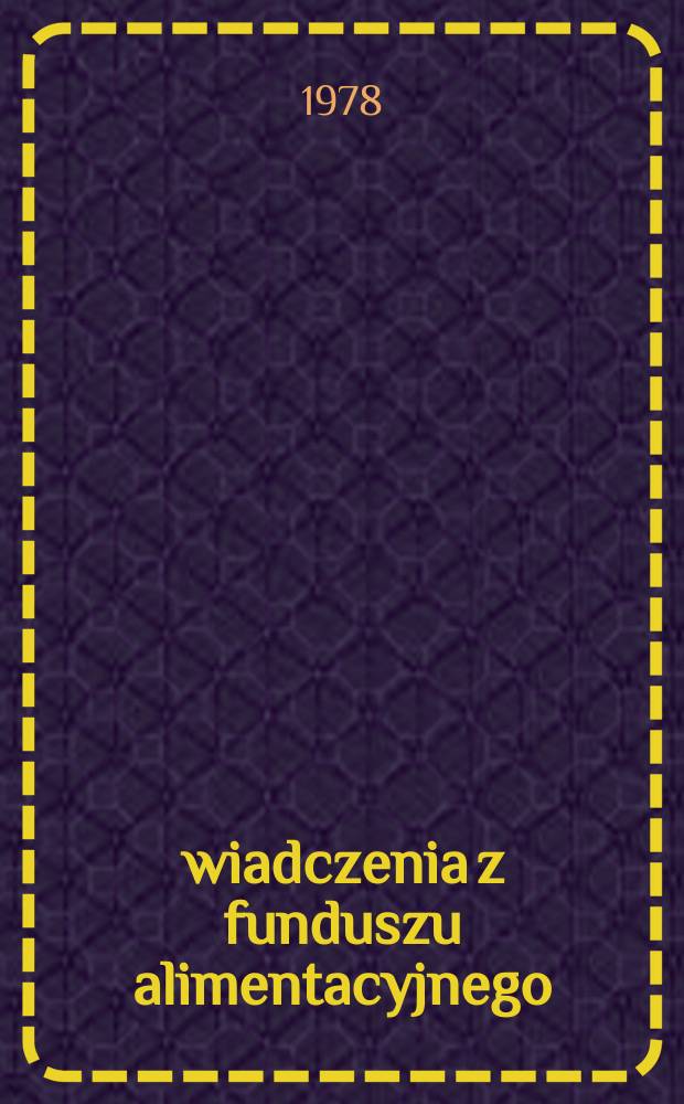 Świadczenia z funduszu alimentacyjnego