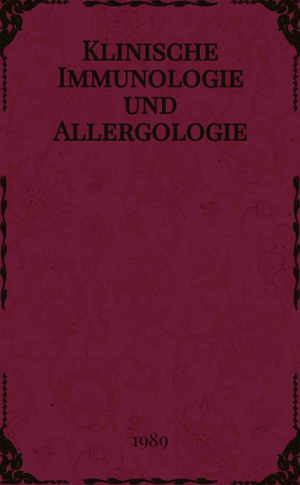 Klinische Immunologie und Allergologie