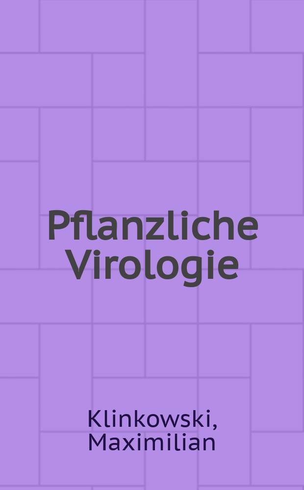 Pflanzliche Virologie