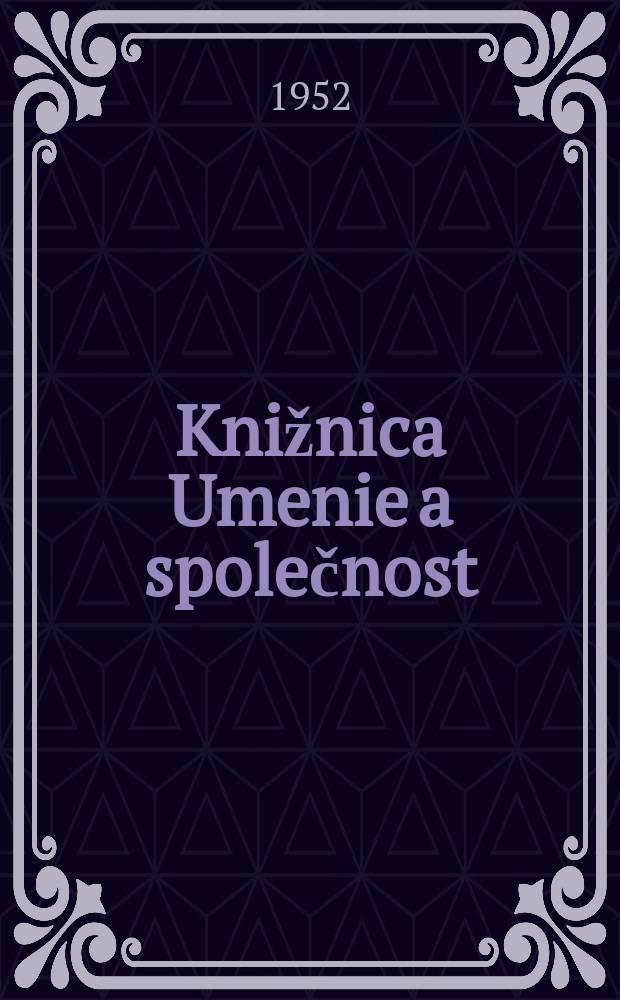 Knižnica Umenie a společnost