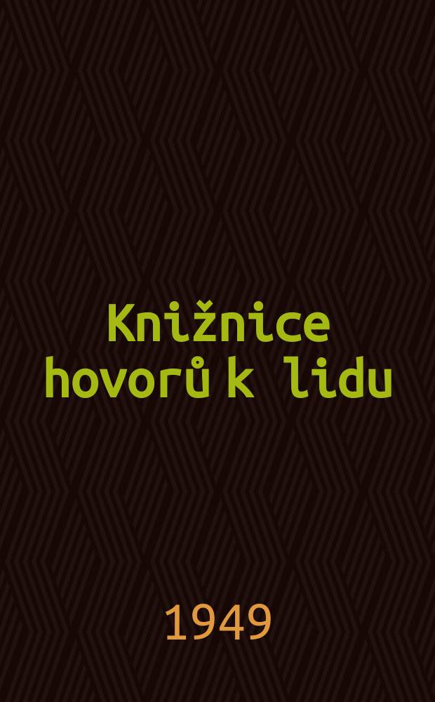 Knižnice hovorů k lidu