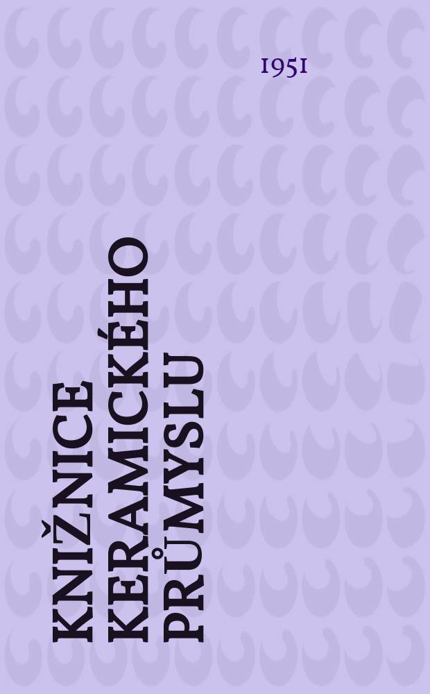 Knižnice keramického průmyslu