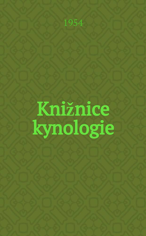 Knižnice kynologie