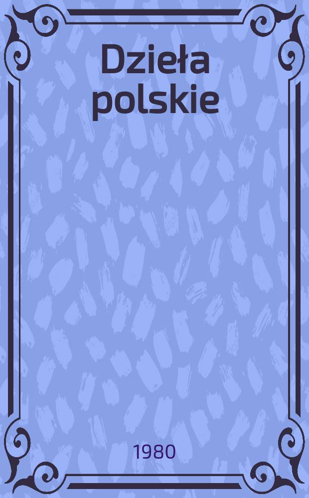 Dzieła polskie