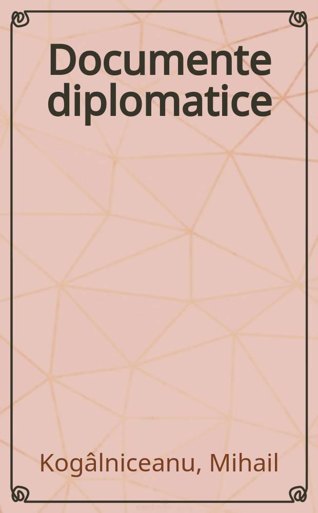 Documente diplomatice