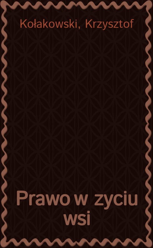 Prawo w zyciu wsi