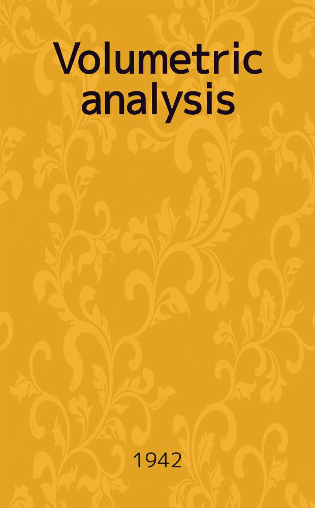 Volumetric analysis