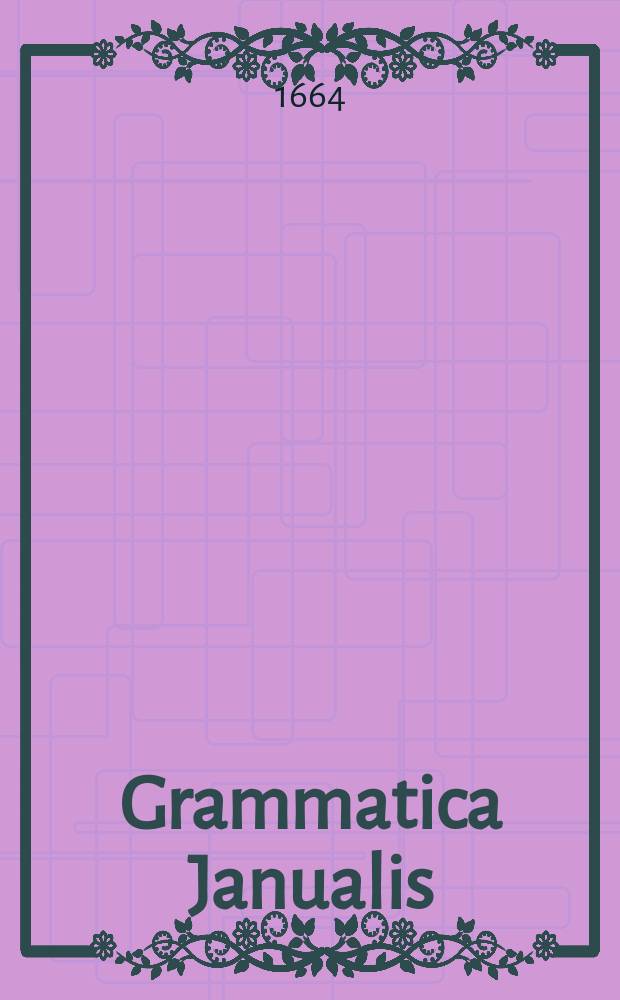 Grammatica Janualis