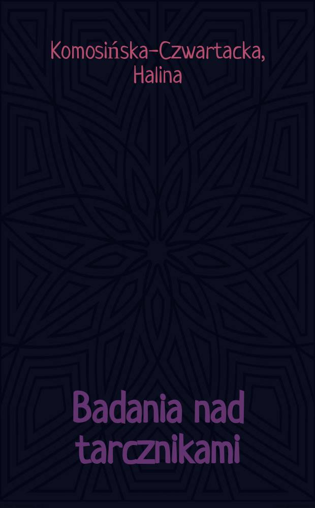 Badania nad tarcznikami (Homoptera, Coccoidea, Diaspididae) Polski