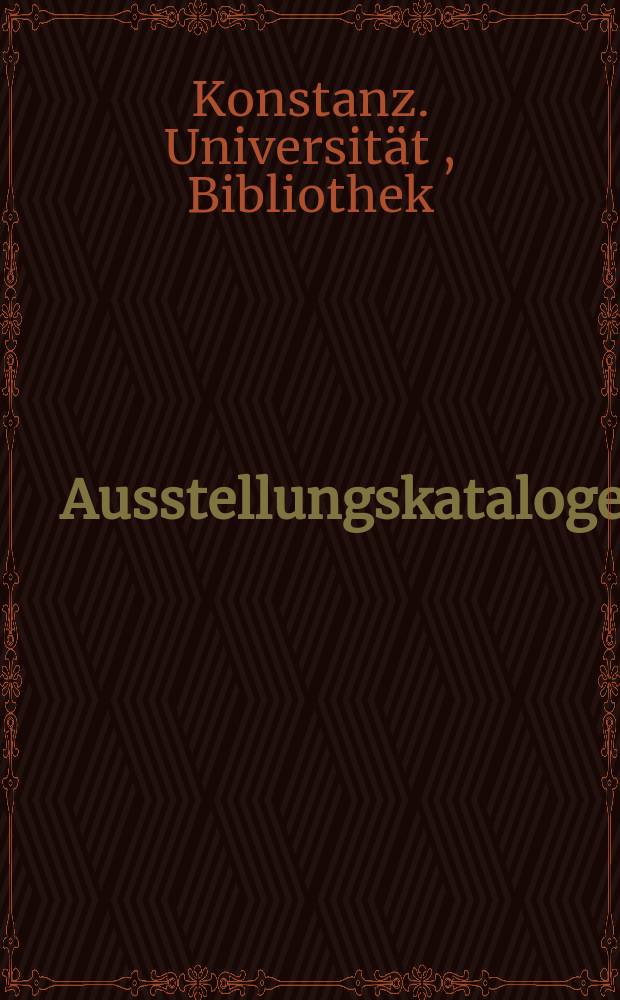 Ausstellungskataloge