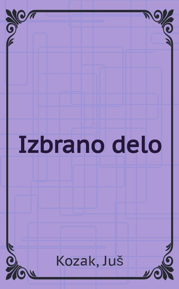 Izbrano delo