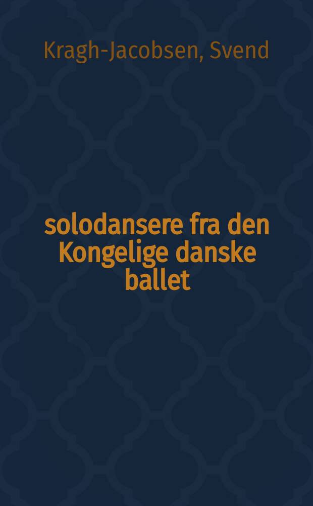 20 solodansere fra den Kongelige danske ballet