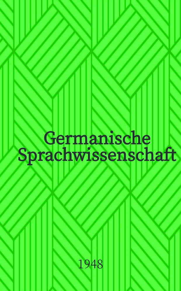 Germanische Sprachwissenschaft