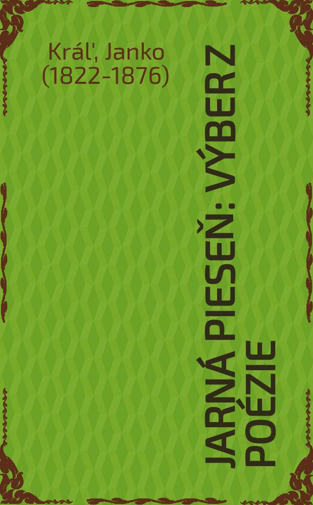 Jarná pieseň : Výber z poézie