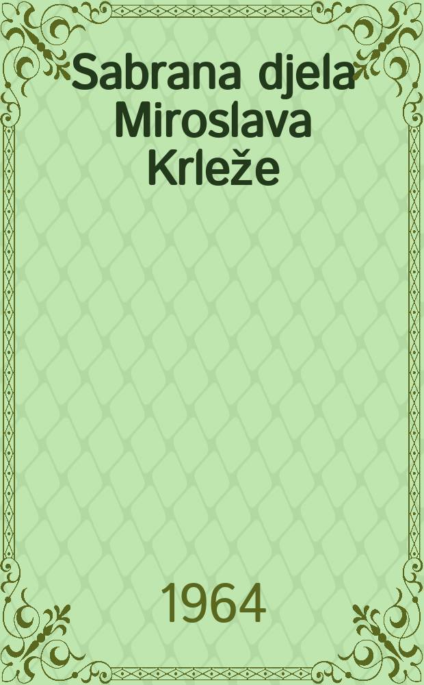 Sabrana djela Miroslava Krleže
