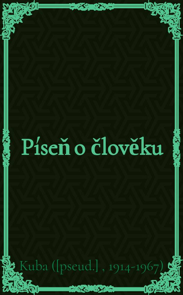 Píseň o člověku