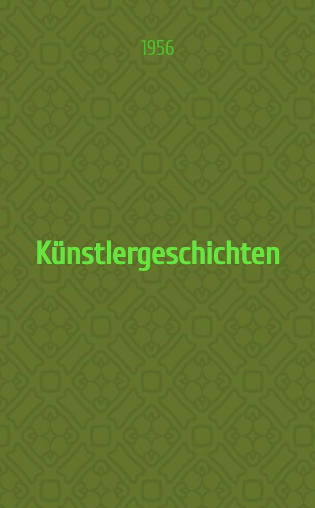 K&uuml;nstlergeschichten