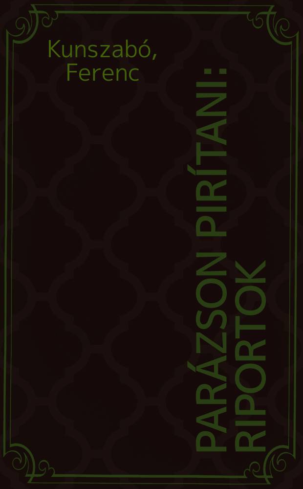 Parázson pirítani : Riportok