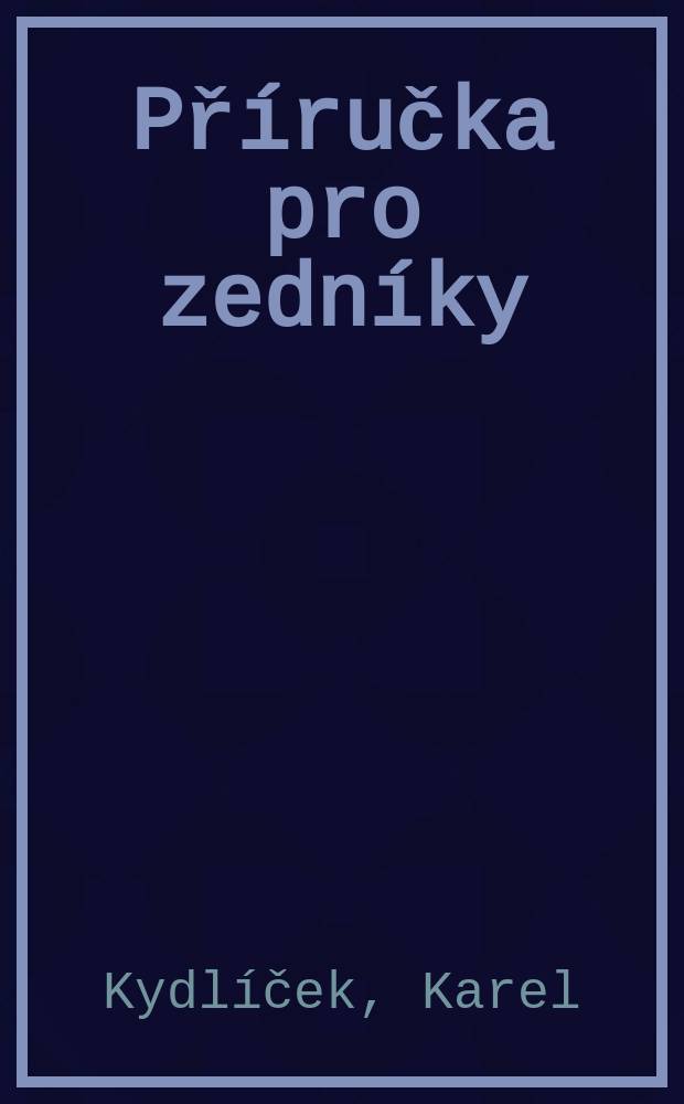 Příručka pro zedníky
