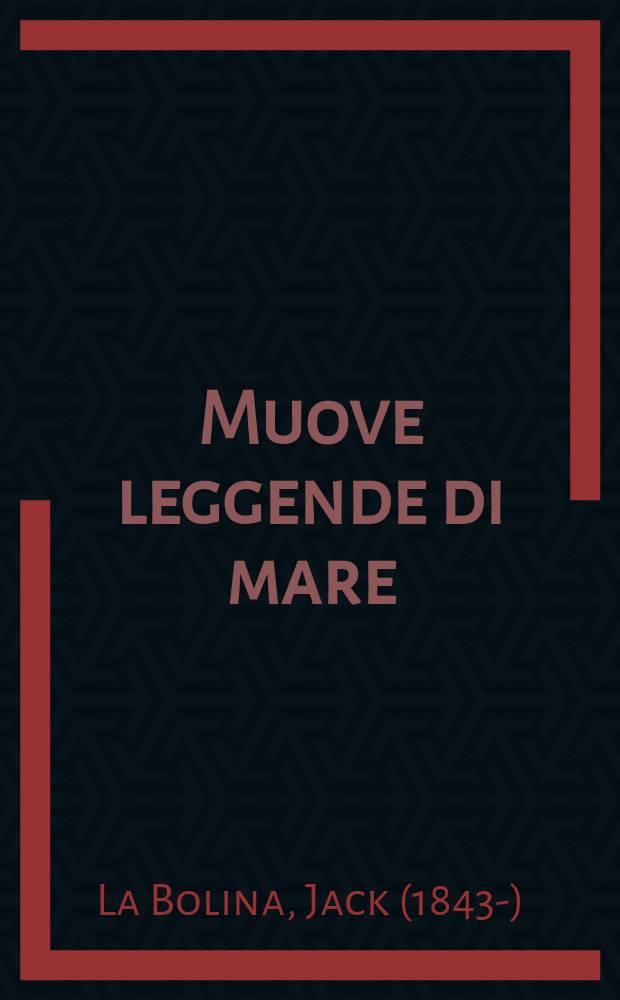 Muove leggende di mare : Preboggion
