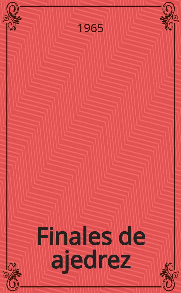 Finales de ajedrez